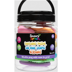 EVLSPCSS - Textured Calming Pastel Shapes n Stones